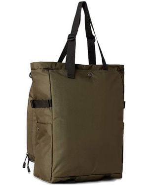 The North Face Taupe Leather Bag - Green