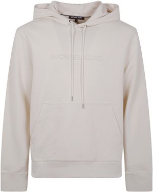 Michael Kors Embossed Logo Hoodie - White