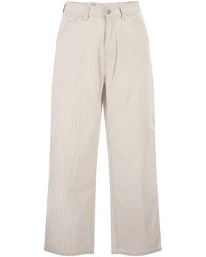 Carhartt Striped Cotton Pants - White