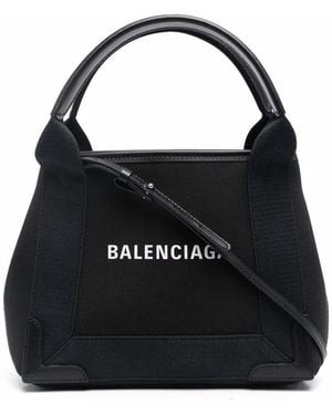 Balenciaga Canvas Cabas Xs Handbag - Black
