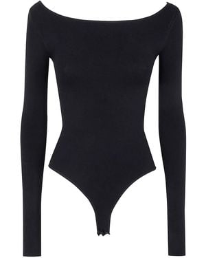 Entire studios "Scoop" Neck Bodysuit - Black