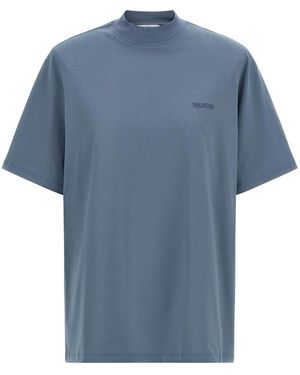 The Attico Mock-Neck T-Shirt - Blue