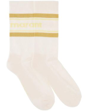 Isabel Marant Socks With Logo - White