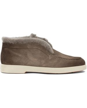 Santoni "Fortune" Loafers - Brown