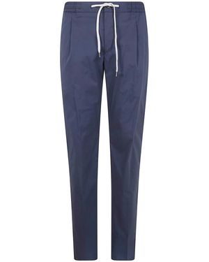 PT01 Soft Popeline Regular Trousers - Blue