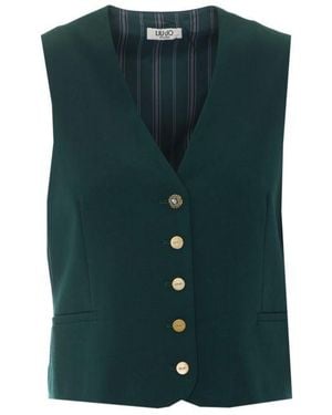 Liu Jo Dark Cotton Jacket - Green