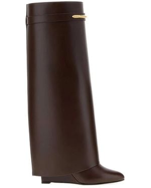Givenchy Shark Pinch High Boots 90Mm - Brown