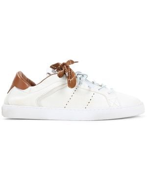 Miu Miu Calf Leather Sneakers - White