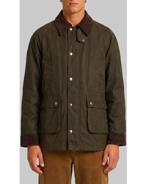 DUNST Waxed Cotton Hunting Jacket - Green