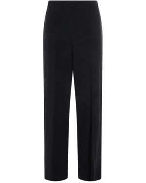 Twinset Polyester Viscose Elastane Pants - Black