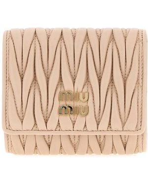Miu Miu Light Leather Wallet - Natural