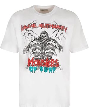 Local Authority Printed Cotton T-Shirt - White