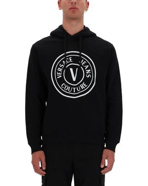 Versace Jeans Couture Sweatshirt With Logo - Black