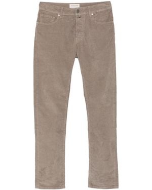 Jacob Cohen Stretch Cotton Slim Pants - Gray