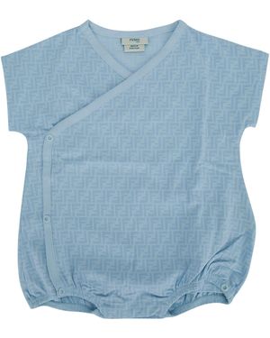 Fendi Kids Bunx Body Jersey Stretch - Blue