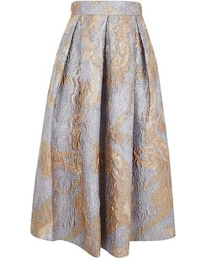 Susanne Bommer Rock Falten Long Fancy - Multicolor