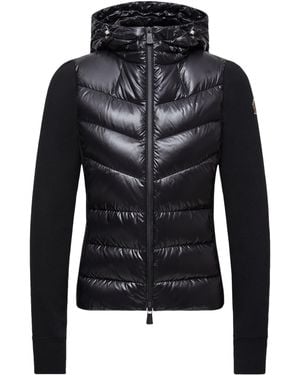 Moncler Padded Zip-Up Hoodie - Black