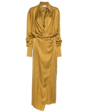 ANDAMANE Paloma Midi Dress - Metallic