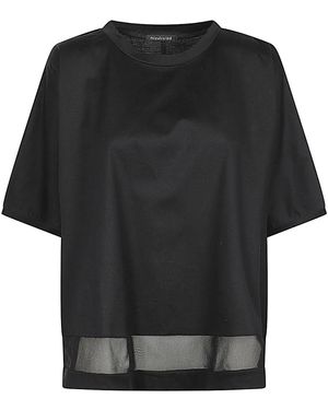 MIZUIRO Cotton T-Shirt - Black