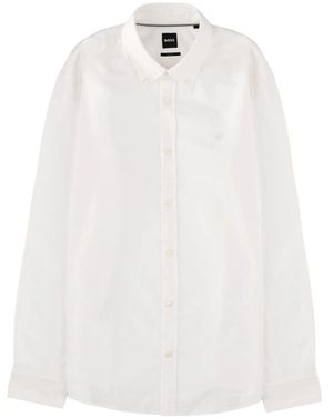 BOSS Shirt With Logo - White