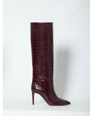 Paris Texas Rouge Noir Stiletto Boots 85 - Purple