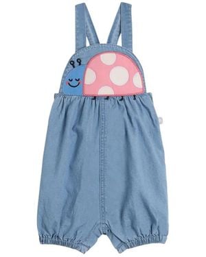 Stella McCartney Trousers With Suspenders - Blue