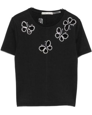 Alice + Olivia Cindy Cut-Out T-Shirt - Black