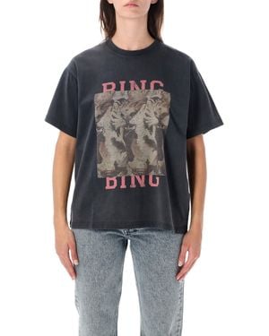 Anine Bing Cade Tee Tiger Bing - Black