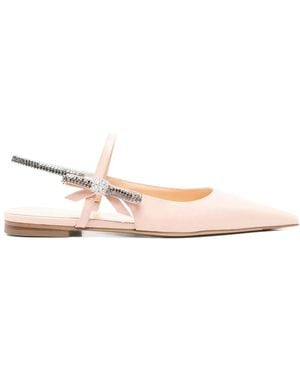 Mach & Mach Mach & Mach Crystal Cube Slingback Flats 10Mm - Pink