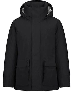 Laminar "Crinkle Metallic" Parka - Black