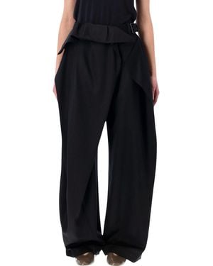 JW Anderson Fold Over Trousers - Black