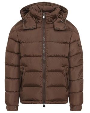 Moncler Maya Matte Short Down Jacket - Brown