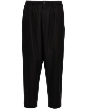 Marni Tropical Wool Crop Pants - Black