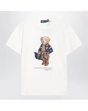 Polo Ralph Lauren Polo Bear Mini Cotton T-Shirt - White