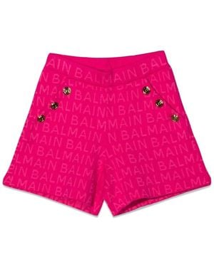 Balmain Bermuda Side Buttons - Pink