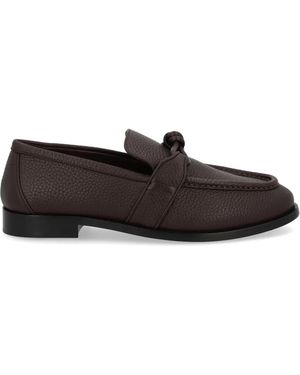 Bottega Veneta "Astaire" Loafer With "Knot" Detailing - Brown