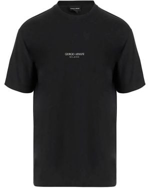 Giorgio Armani T-Shirt Girocollo - Black