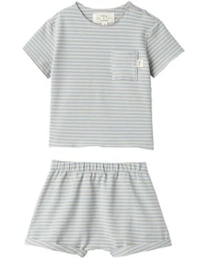 Teddy & Minou Teddy & Minou T-Shirt With Shorts Set - Grey