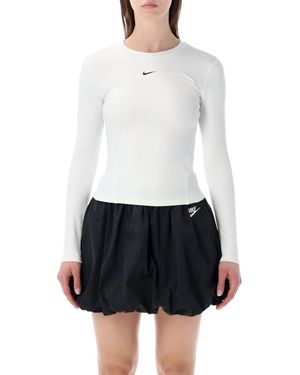 Nike Long-Sleeve Dri-Fit Top - White