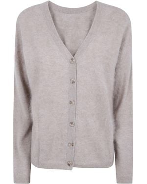 ABSOLUT CASHMERE "Debora" V Neck Jumper - Grey