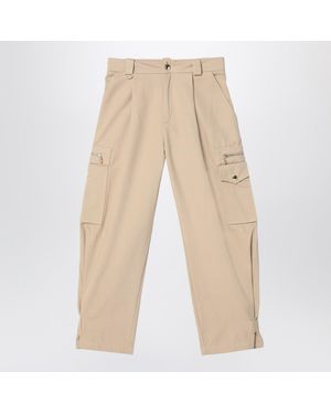 Chloé Cotton Cargo Pants - Natural