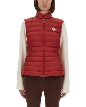 Moncler Igens Quilted Padded Shell Down Vest - Red