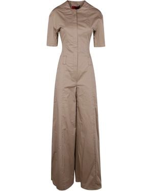 THE LATEST Sand Colored Palazzo Jumpsuit - Natural