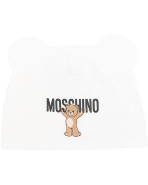 Moschino Hat With Ears Application - White