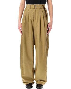 Soeur Cole Wide Cotton-Lyocell Pants - Multicolor