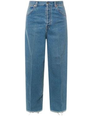 Gucci Cotton Jeans With Maxi Pockets - Blue