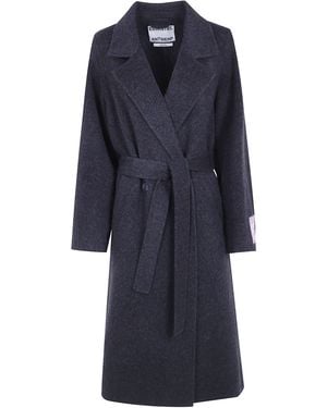 Essentiel Antwerp "Kaps" Double Face Coat - Blue