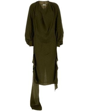 Ferragamo Silk Dress - Green