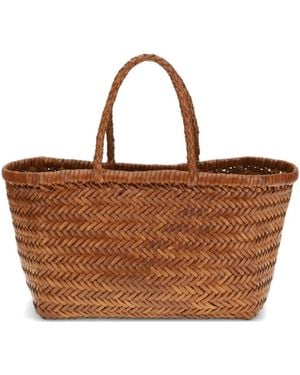 Dragon Diffusion Luggage Buffalo Calfskin Handbag - Brown