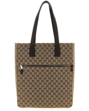 Gucci Gg Shoulder Bag - Brown